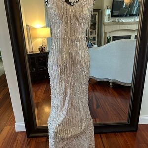 Beautiful beaded Camille La Vie evening gown NWT